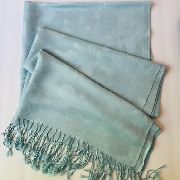 PASHMINA Women's Long Fringed Wrap EUC - Picture 1 of 5